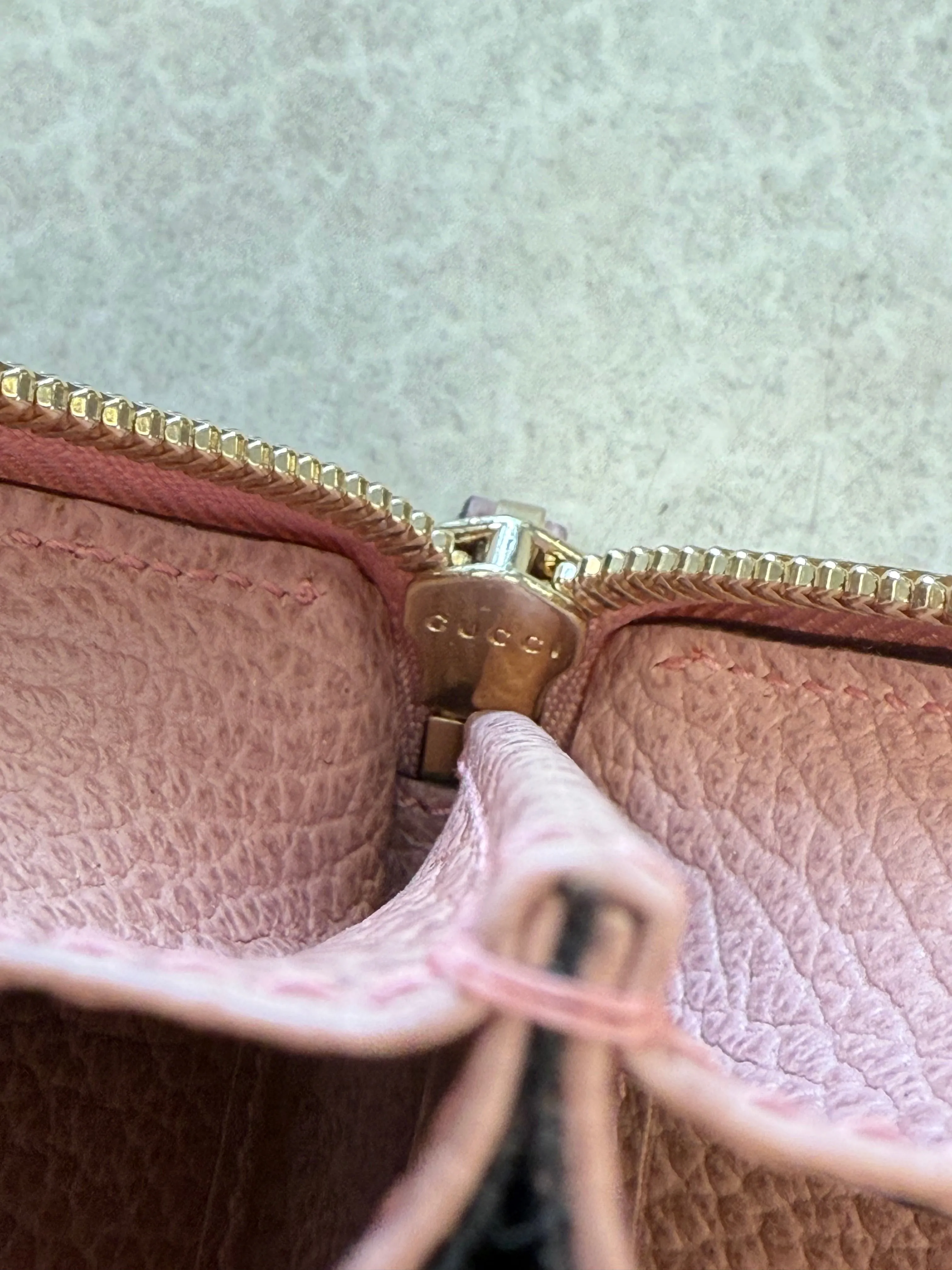 Wallet Luxury Designer By Gucci In Pink, Size:Large