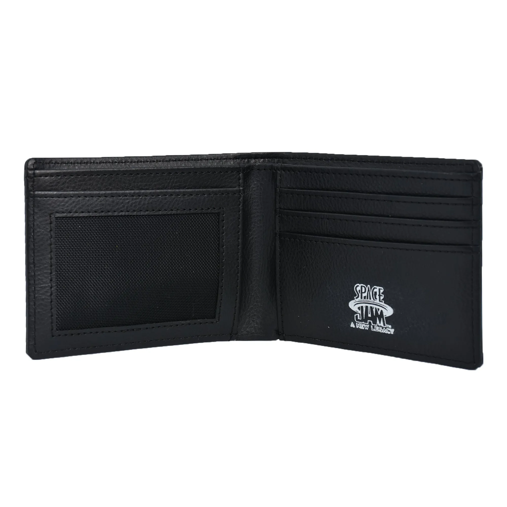 WB Space Jam A New Legacy Tune Squad LOGO Bifold Wallet in a Decorative Tin Case, Multi