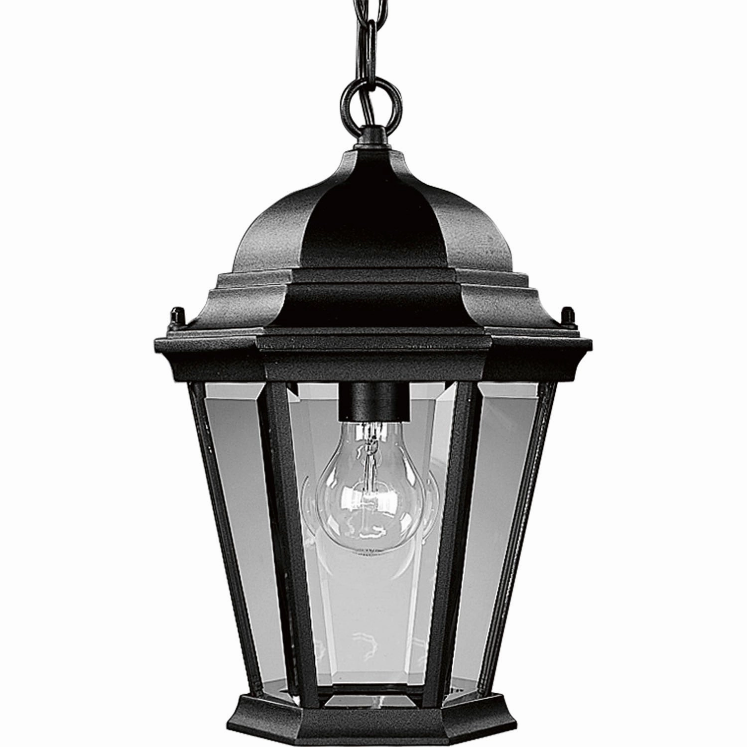 Welbourne One Light Hanging Lantern Textured Black Outdoor Hanging Lights Lighting premium