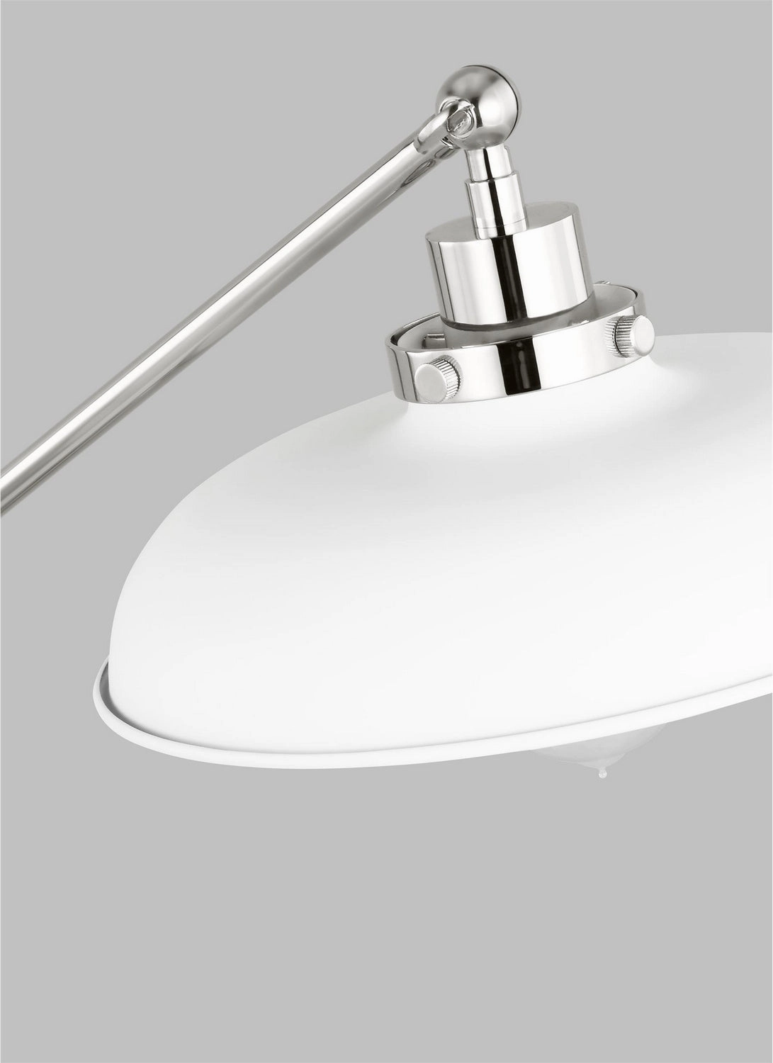 Wellfleet One Light Desk Lamp Matte White and Polished Nickel Desk Lamps online discount