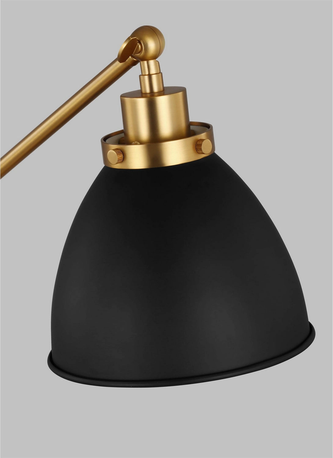 Wellfleet One Light Desk Lamp Midnight Black and Burnished Brass Desk Lamps online discount