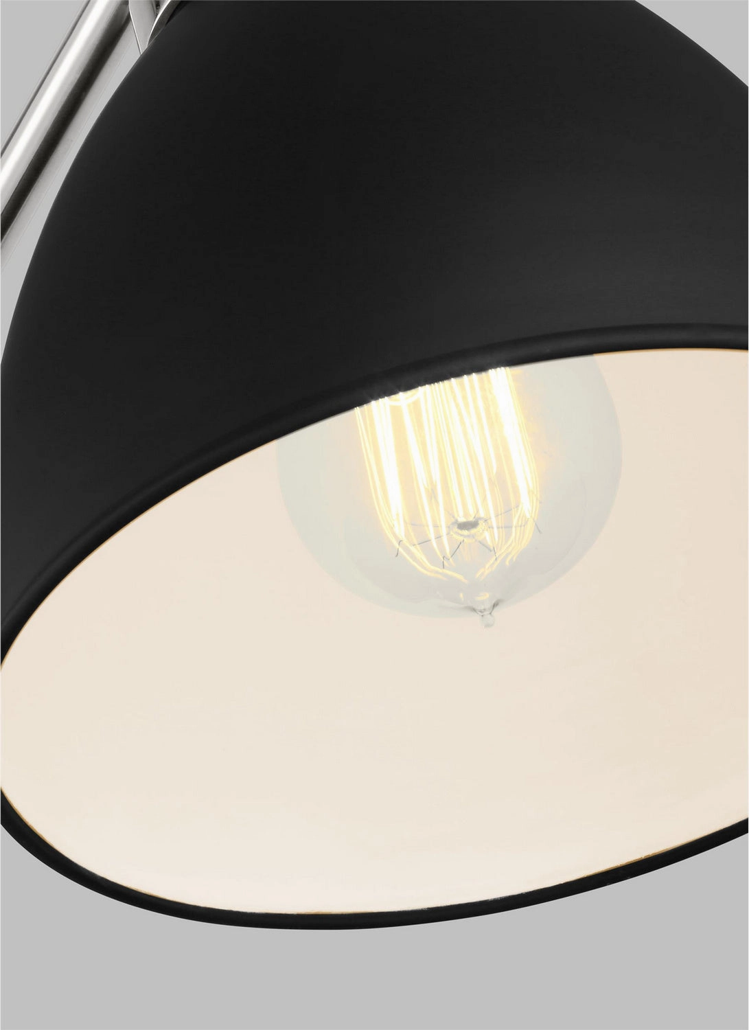 Wellfleet One Light Desk Lamp Midnight Black and Polished Nickel Desk Lamps online discount