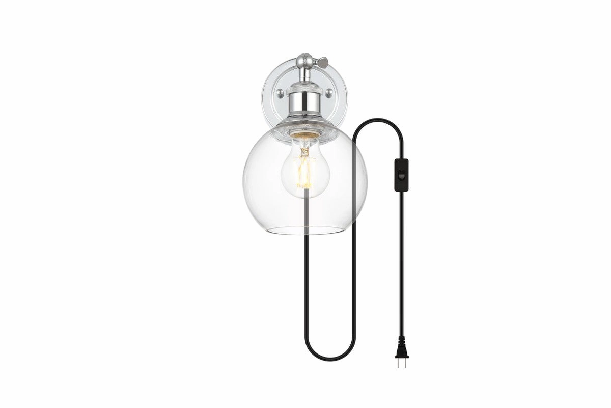 Wesson One Light Wall Sconce Chrome Best Wall Lights online store
