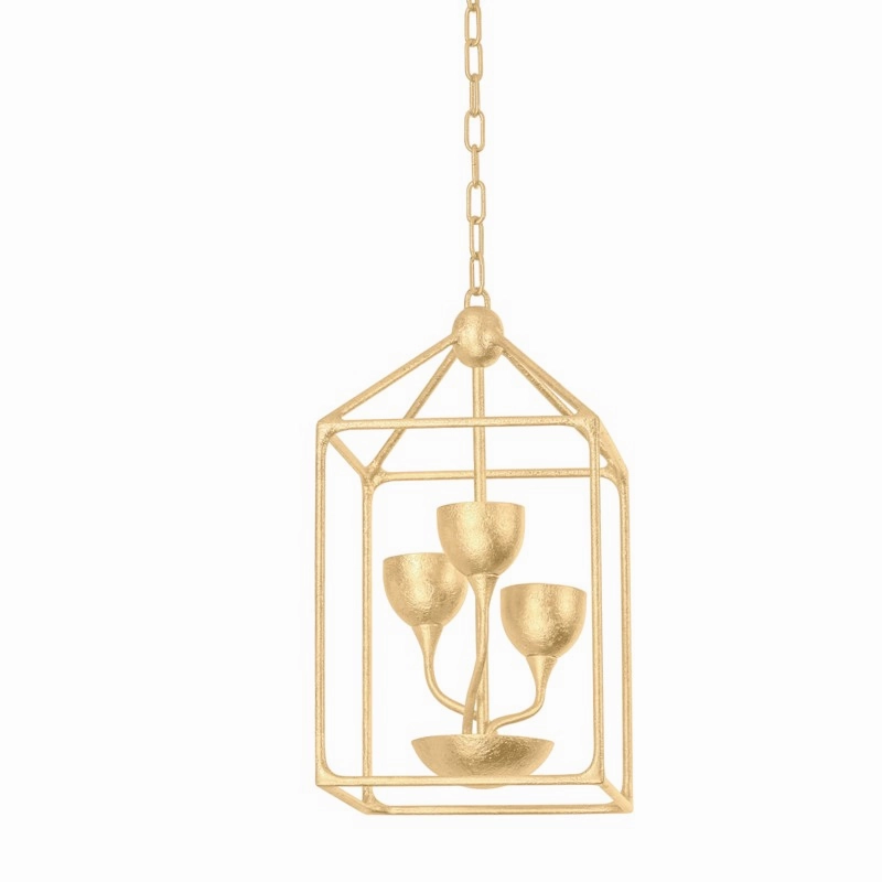 Westwood Five Light Lantern Vintage Gold Leaf Ceiling Lights Lighting cheap deals