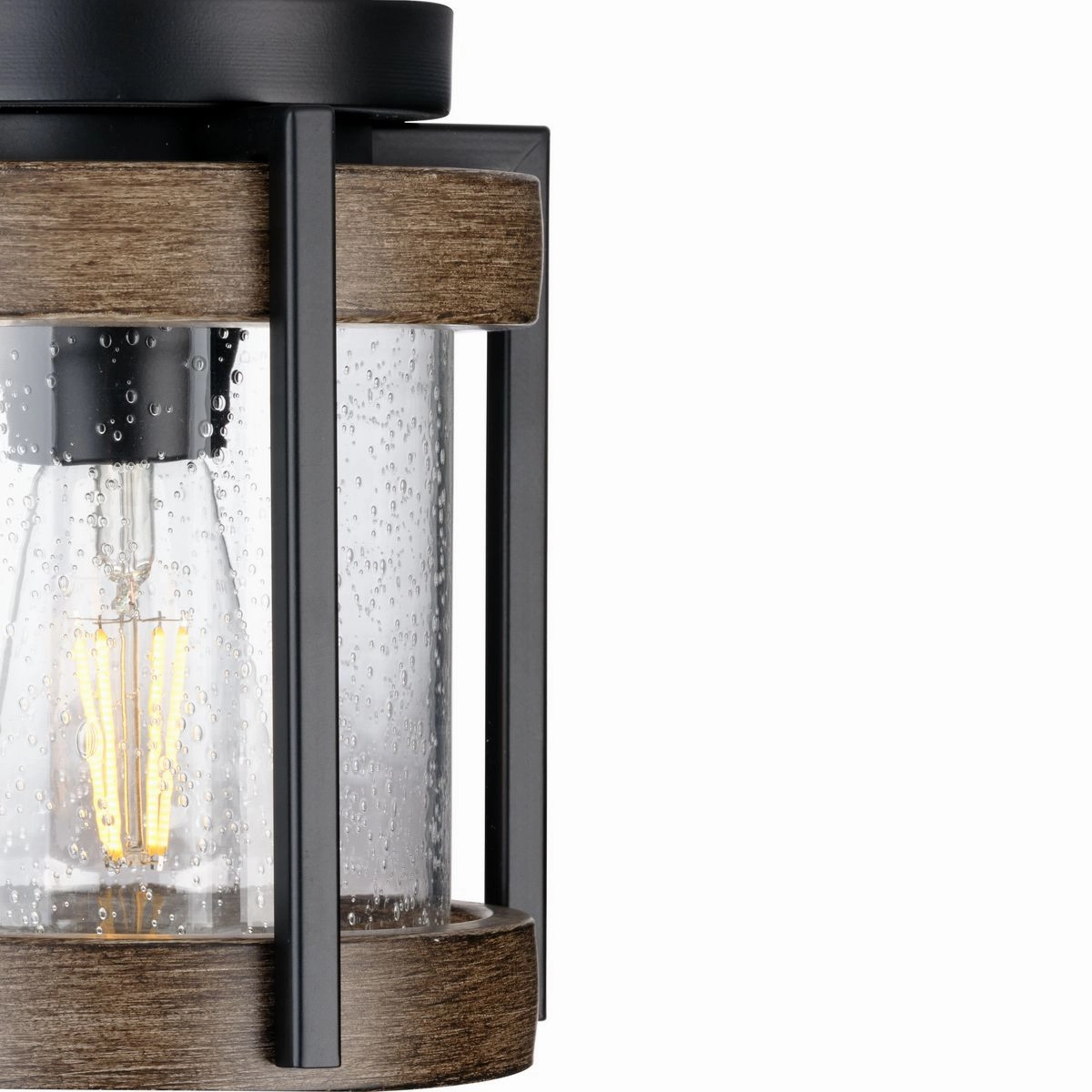 Whitmire One Light Outdoor Flushmount Matte Black Waterproof Outdoor Ceiling Mount sale