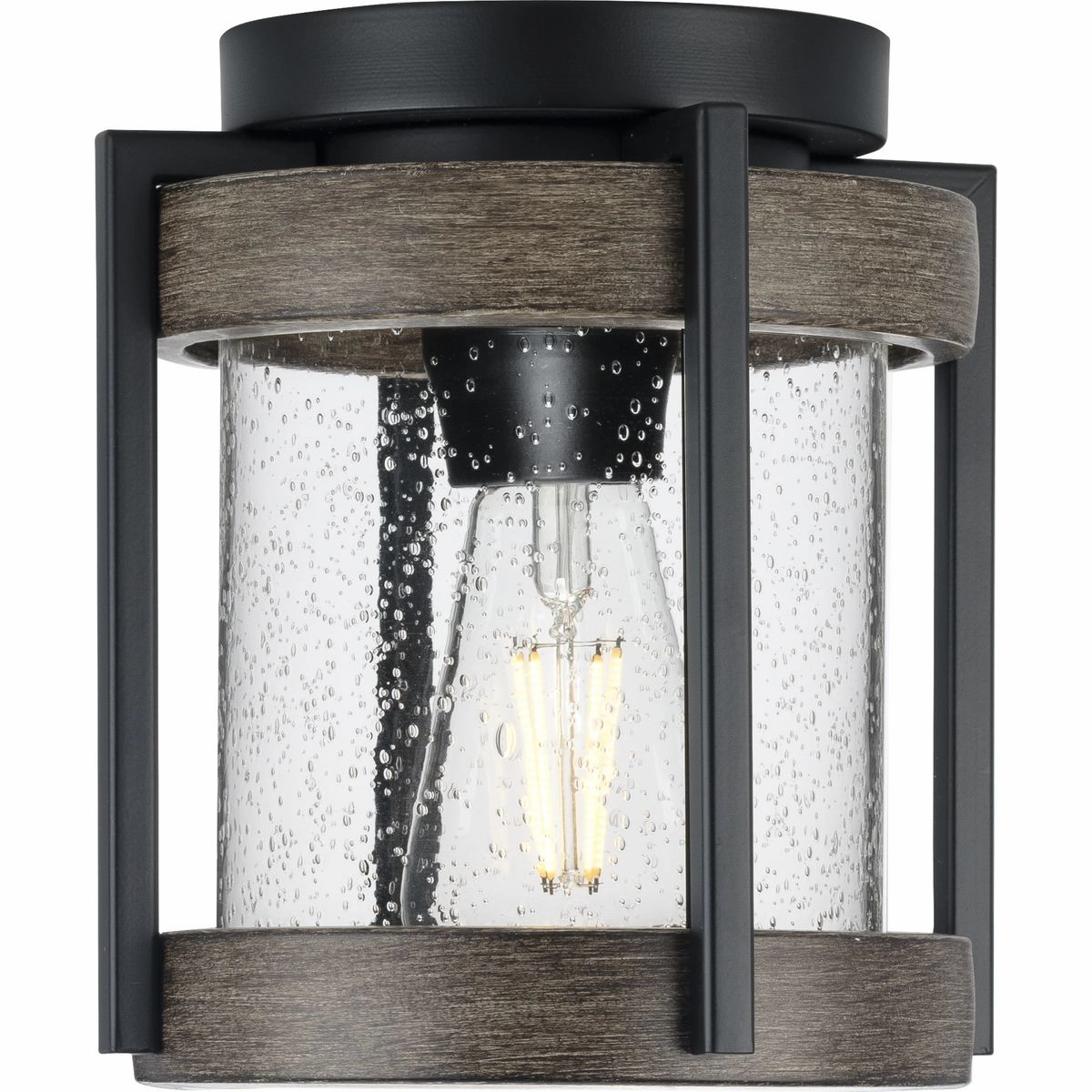 Whitmire One Light Outdoor Flushmount Matte Black Waterproof Outdoor Ceiling Mount sale