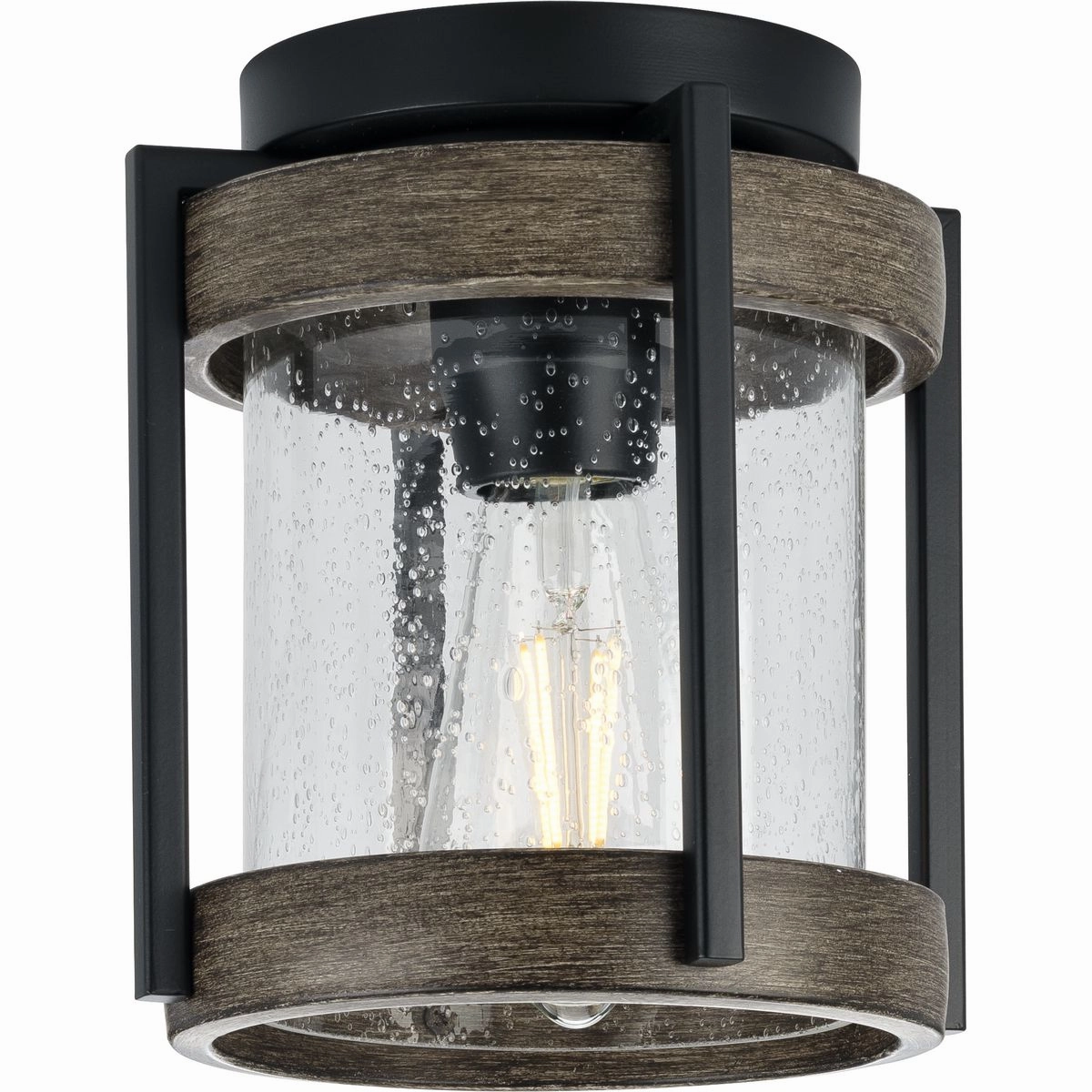 Whitmire One Light Outdoor Flushmount Matte Black Waterproof Outdoor Ceiling Mount sale