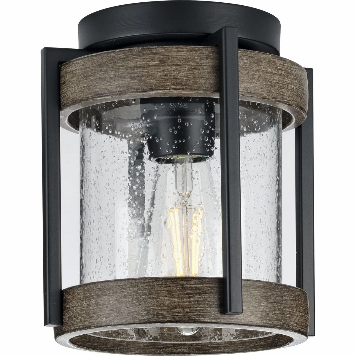 Whitmire One Light Outdoor Flushmount Matte Black Waterproof Outdoor Ceiling Mount sale