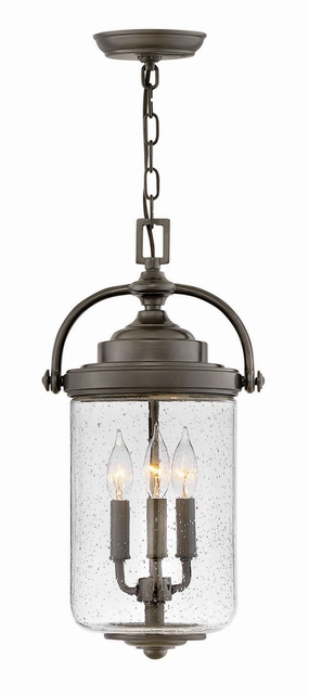 Willoughby LED Outdoor Lantern Oil Rubbed Bronze Outdoor Hanging Lights Lighting value pack
