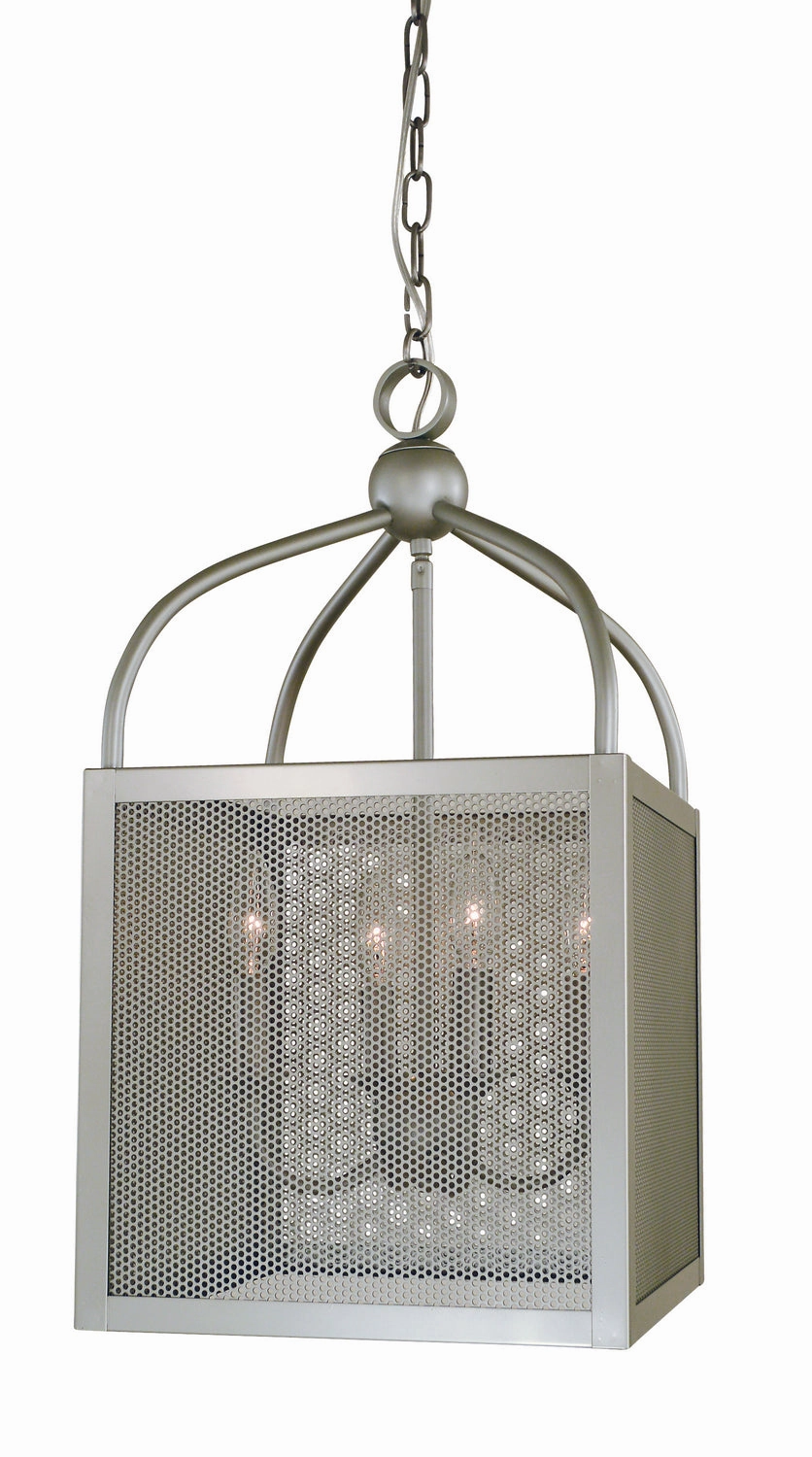 Windsor Four Light Mini-Chandelier Satin Pewter Ceiling Lights Lighting outlet store