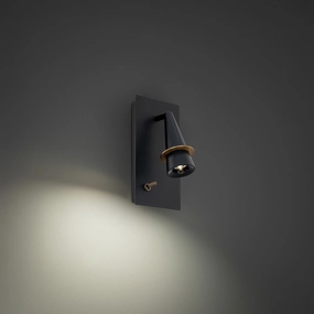 Wizard LED Task Light Black & Aged Brass Wall Lights for decor discount