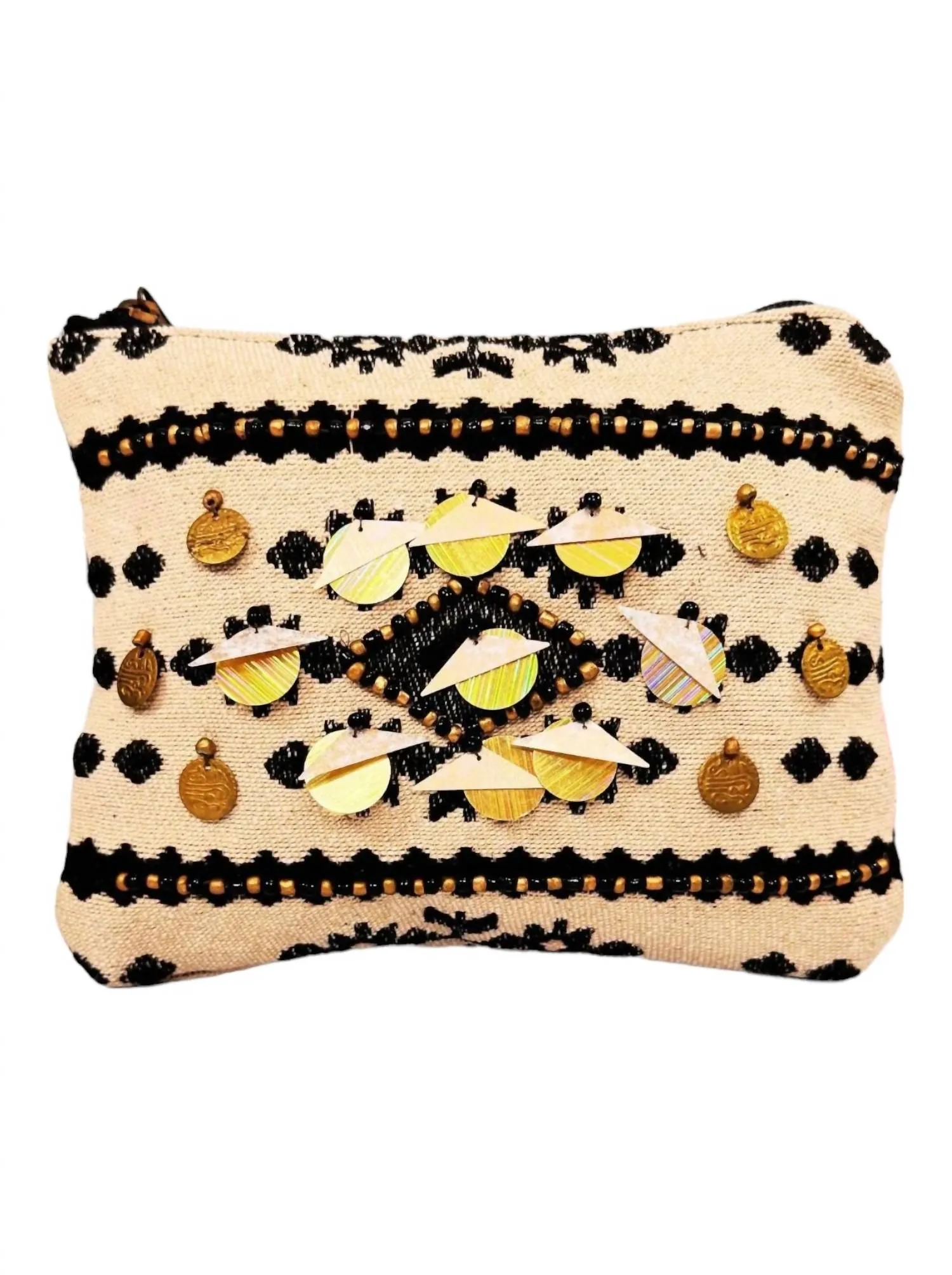 Women's Boho Chic Cosmetic Bag In Tan