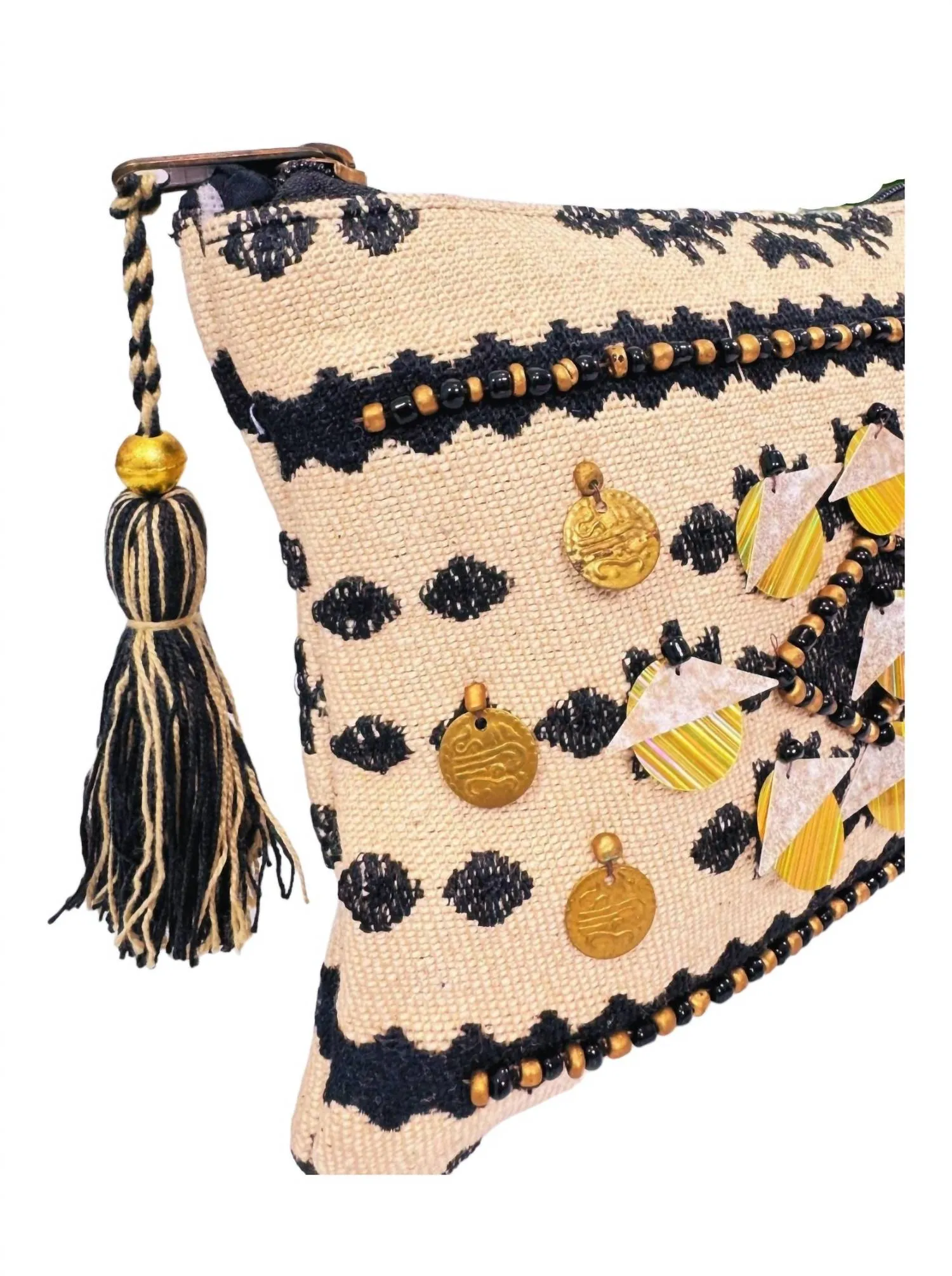 Women's Boho Chic Cosmetic Bag In Tan