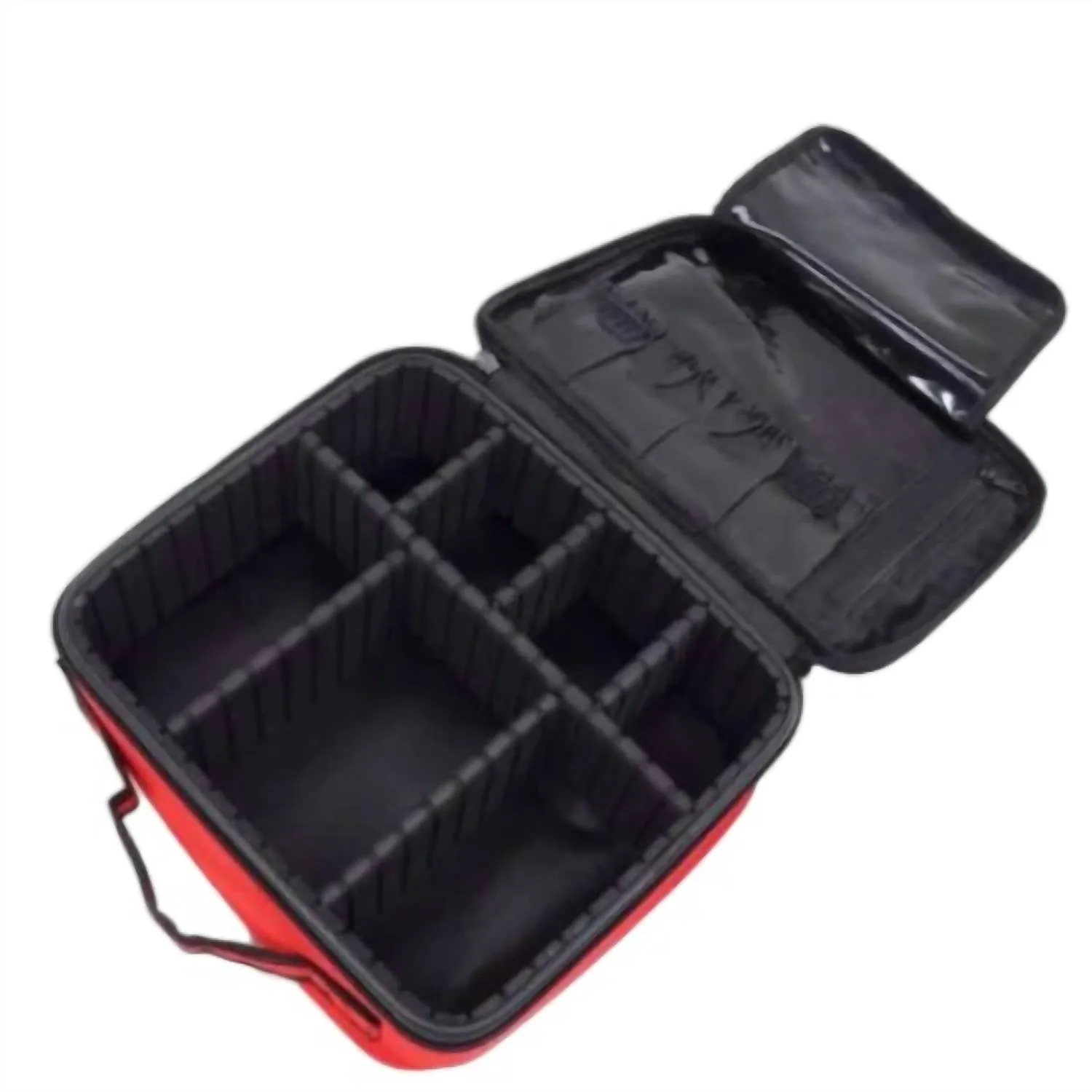 Women's Cosmetic Makeup Travel Case In Red