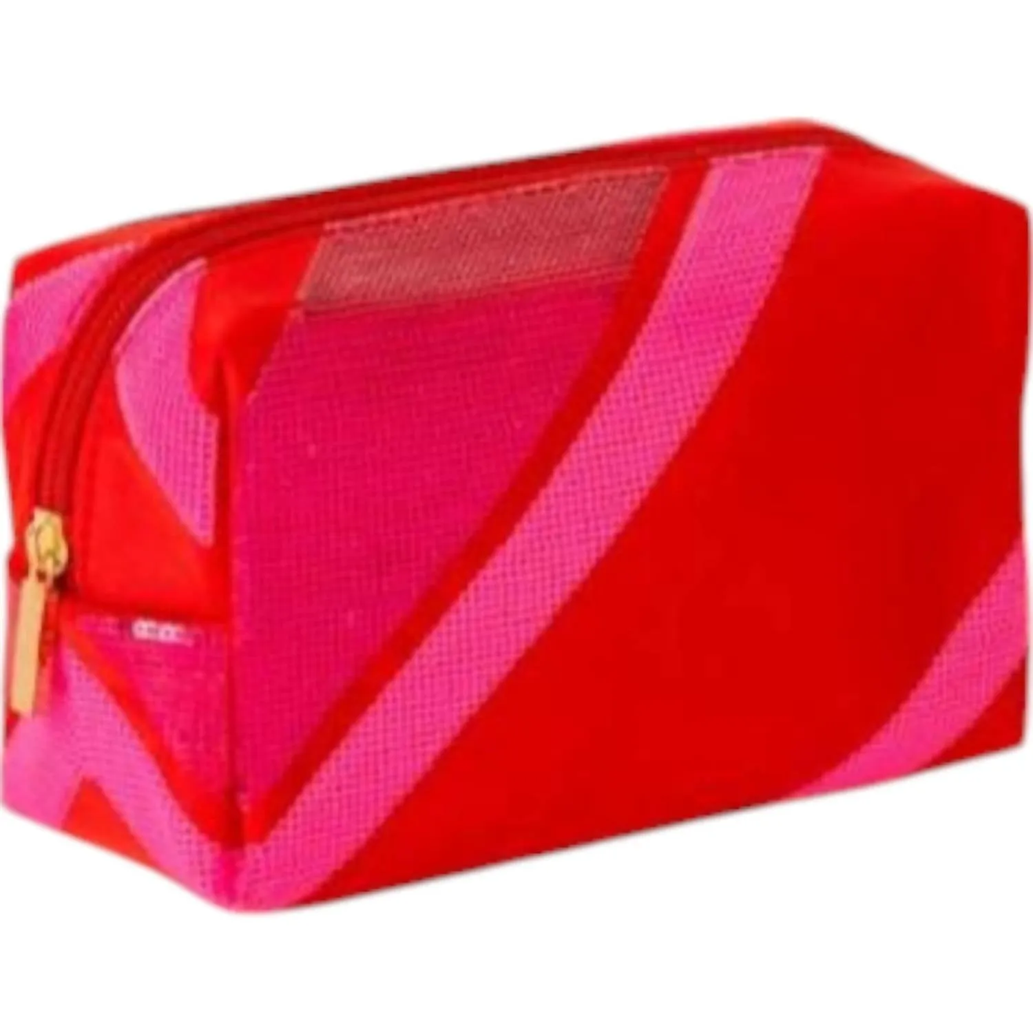 Women's Diagonal Cosmetic Pouch In Pink