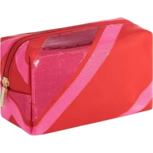Women's Diagonal Cosmetic Pouch In Pink