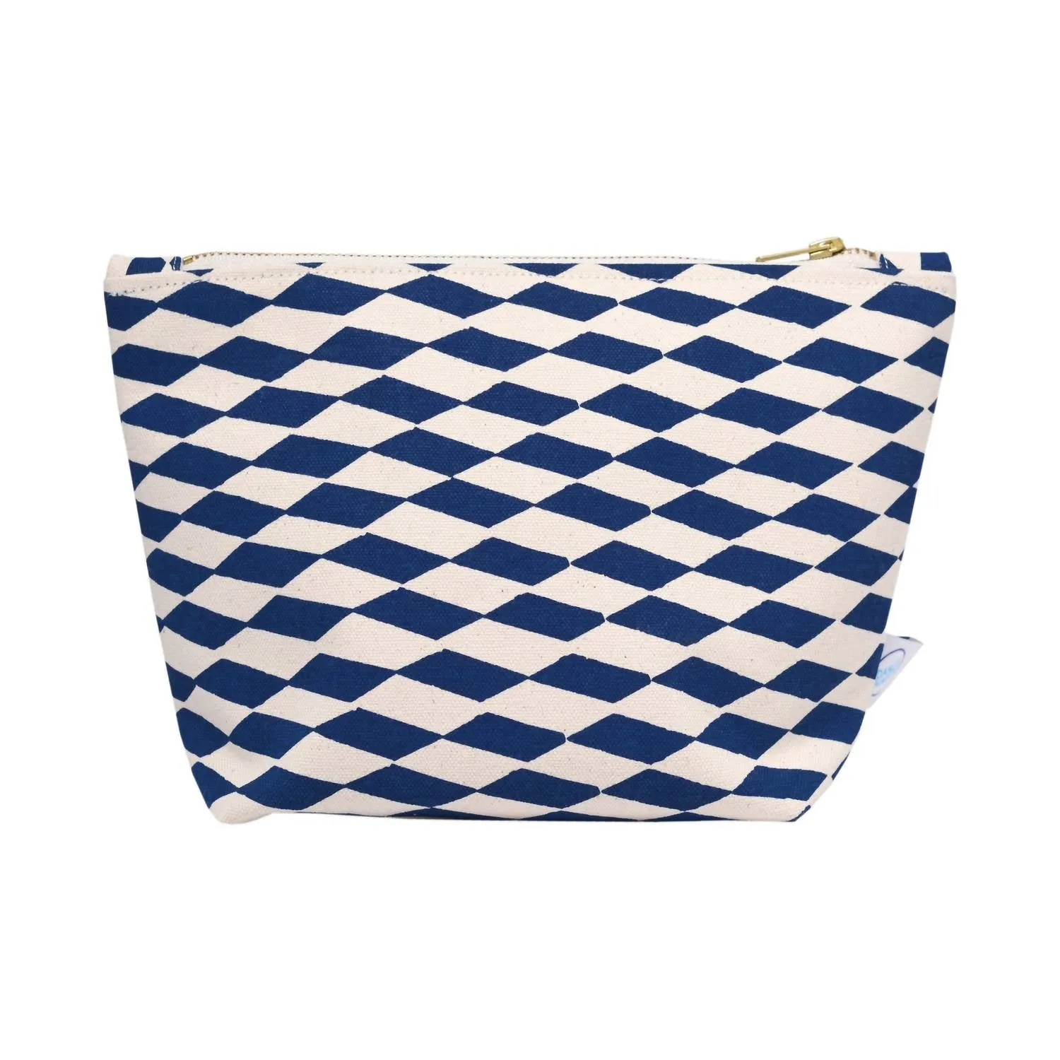 Women's Esther Cosmetic Bag In Navy/beige