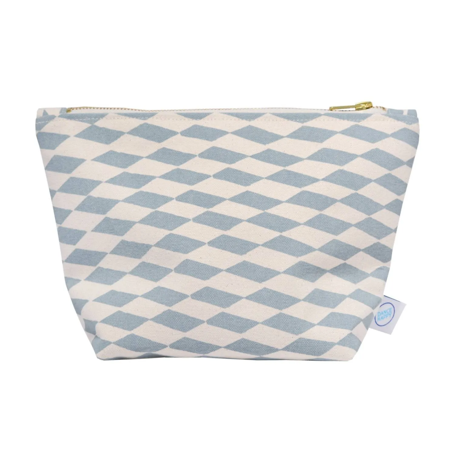 Women's Esther Cosmetic Bag In Steel Blue/beige