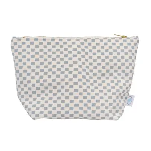 Women's Jamie Cosmetic Bag In Steel Blue/beige