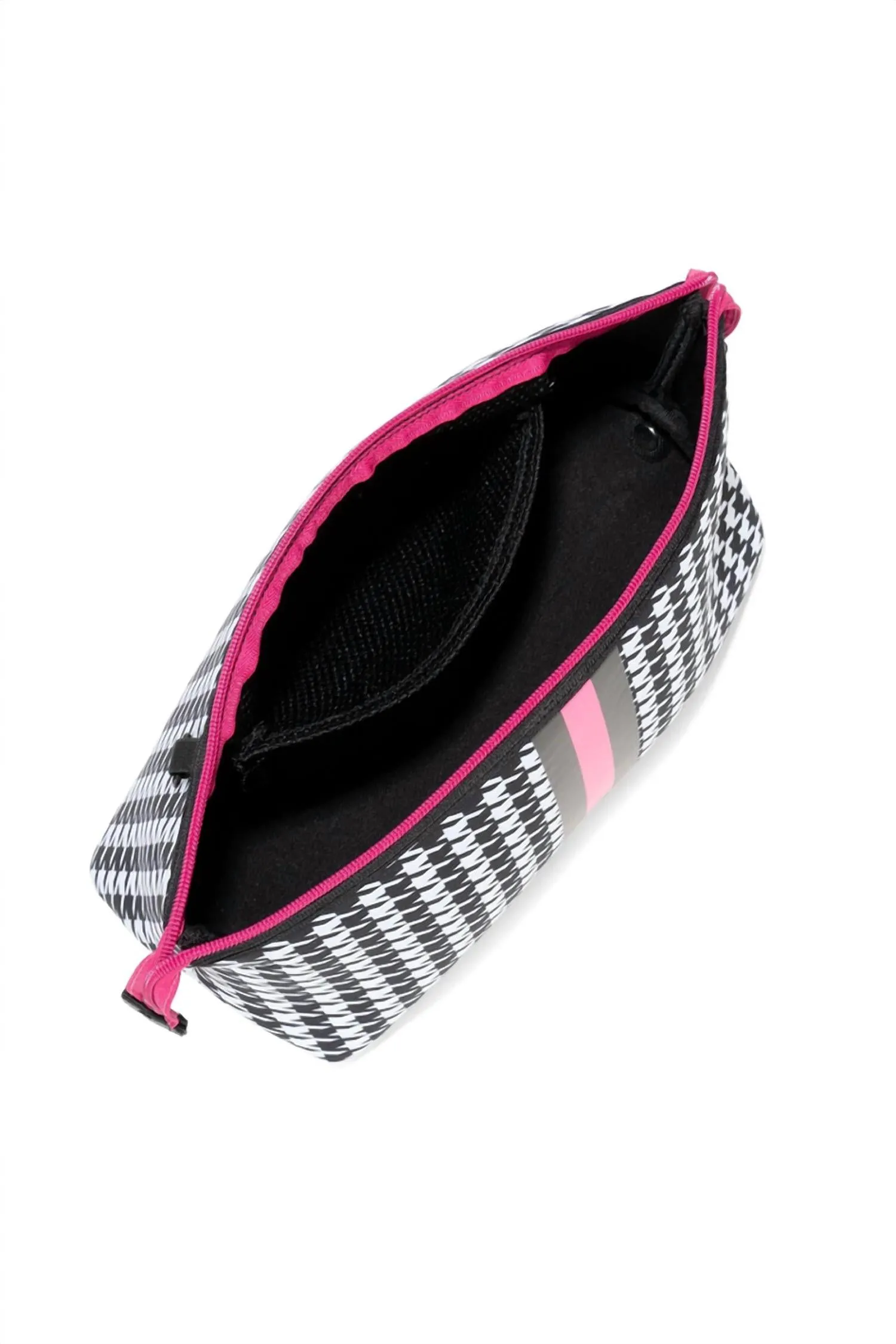 Women's Kyle Royal Toiletry Bag In Houndstooth/black Pink Stripe