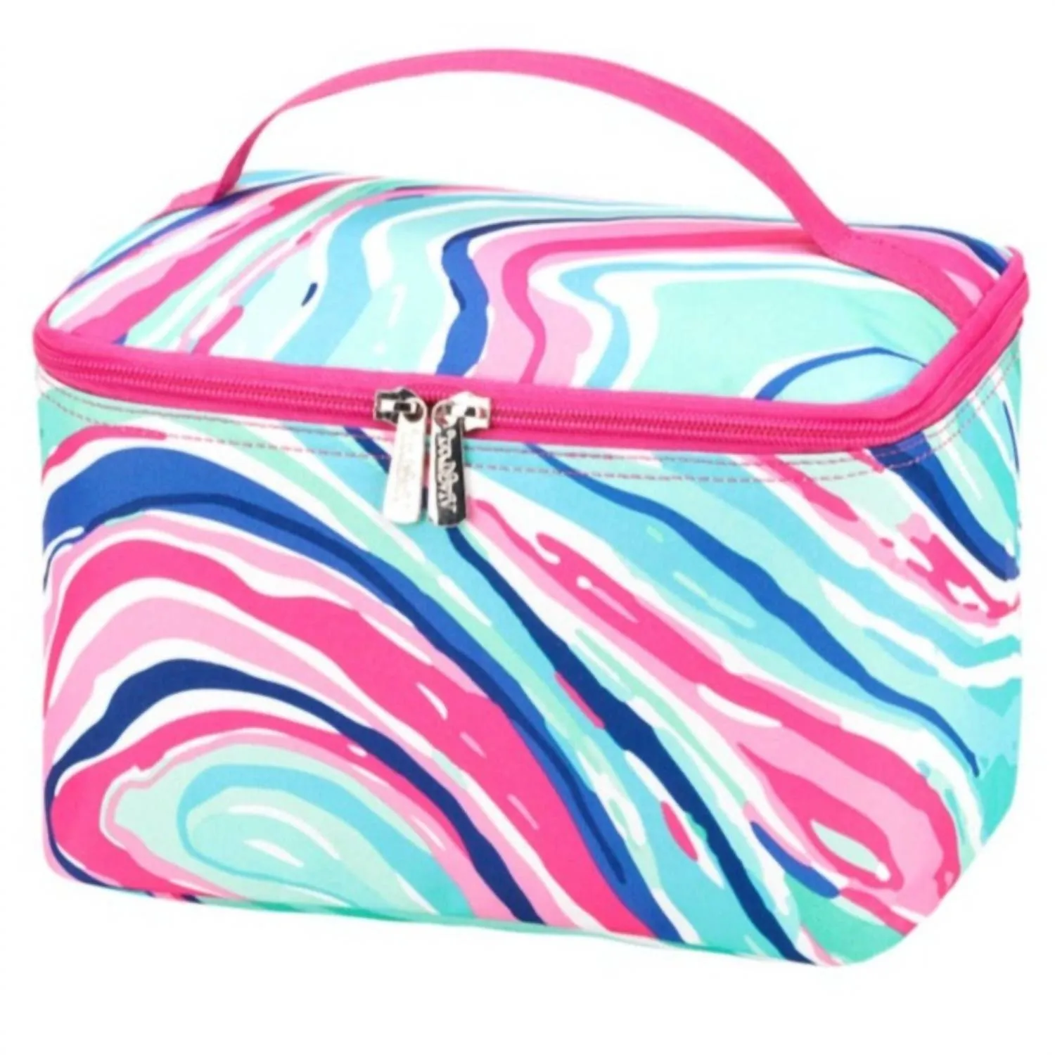 Women's Marble-Ous Cosmetic Bag In Blue/multi