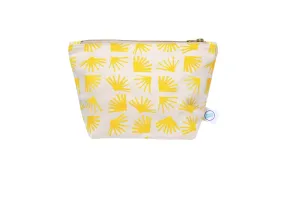 Women's Mini Ginkgo Cosmetic Bag In Dayglow Sunshine Yellow