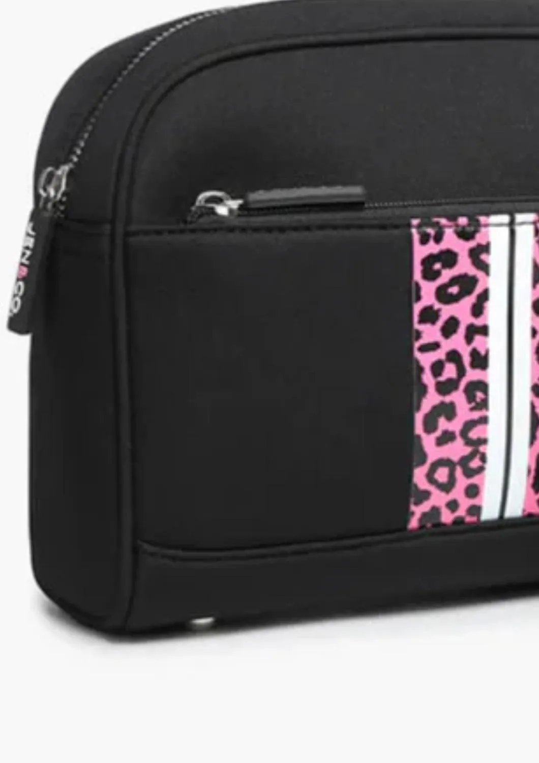 Women's Toni Neoprene Bag In Leopard Pink/black