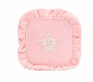 Women's Velvet Ruffle Mini Pouch With Star - Pre-Sewn In Sunburst (Pink)