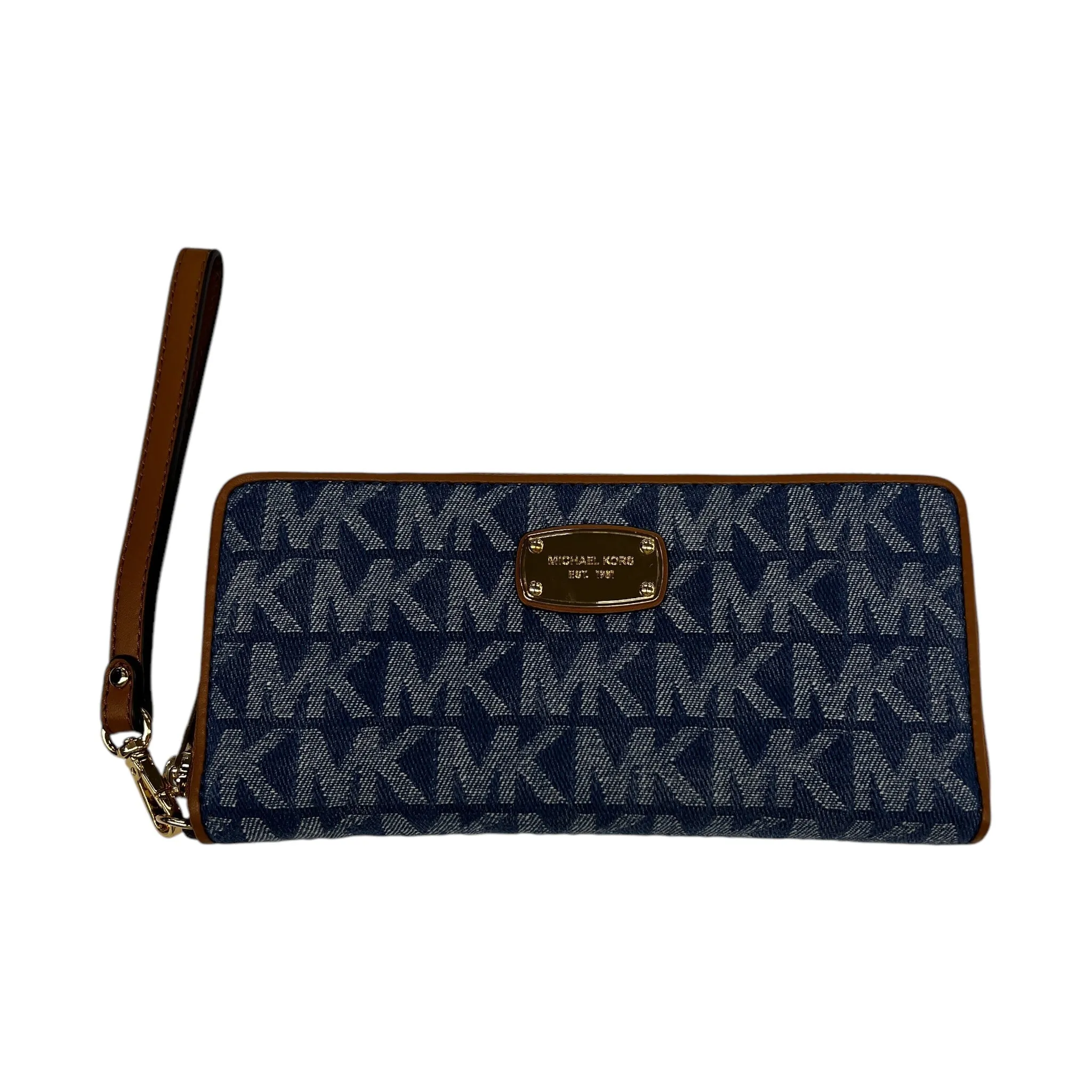 Wristlet Designer By Michael Kors In Blue, Size:Large