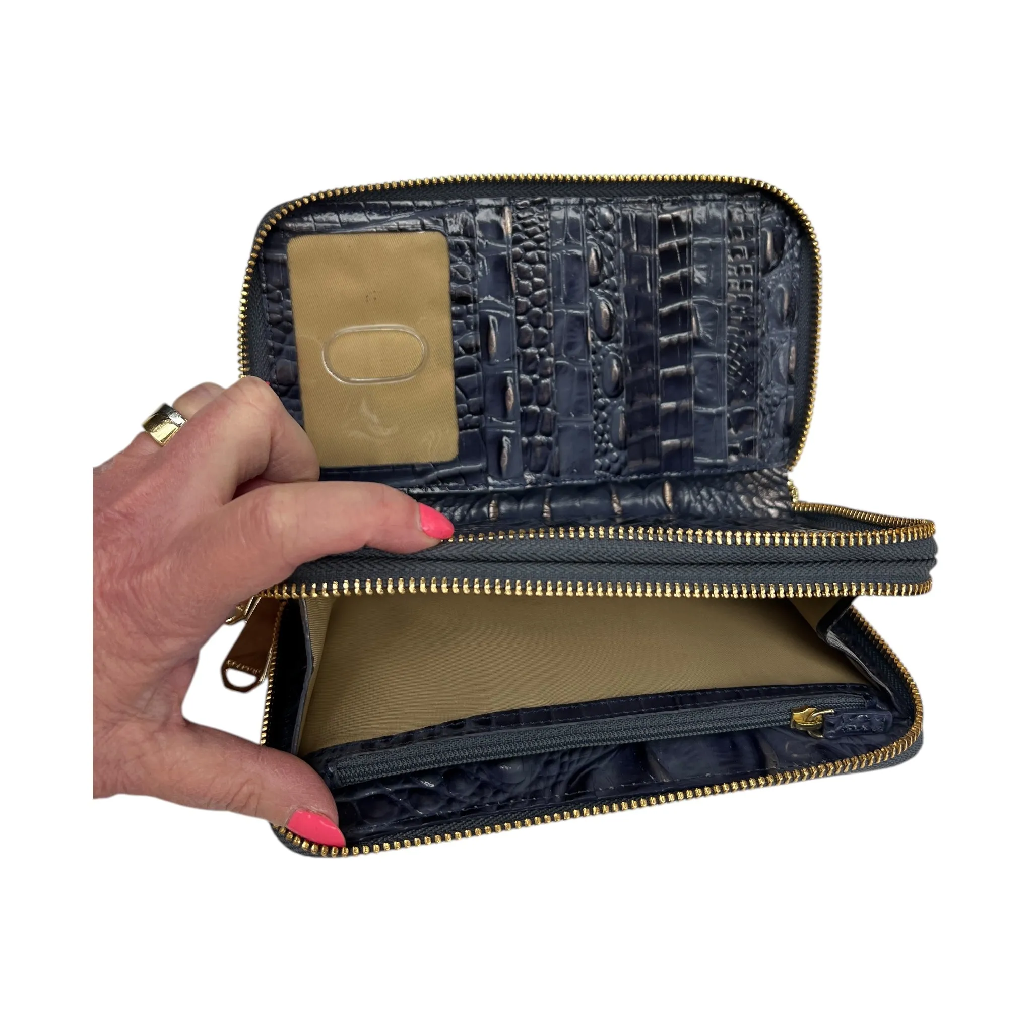 Wristlet Designer By Michael Kors In Blue, Size:Large
