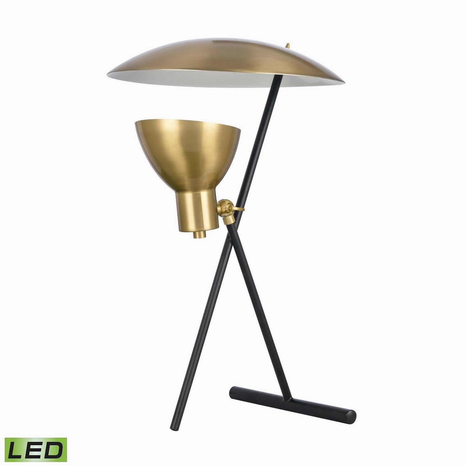 Wyman Square LED Table Lamp Satin Gold Desk Lamps online discount
