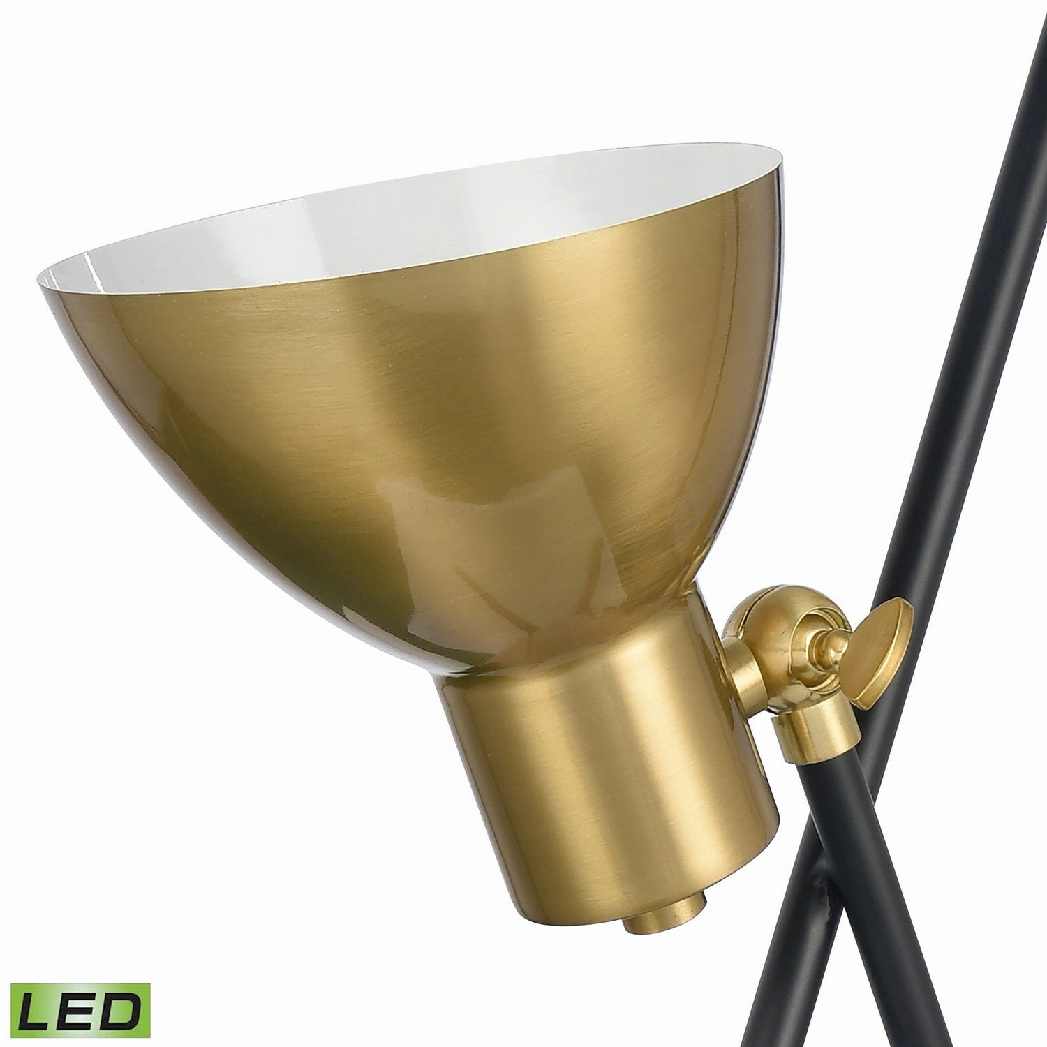 Wyman Square LED Table Lamp Satin Gold Desk Lamps online discount