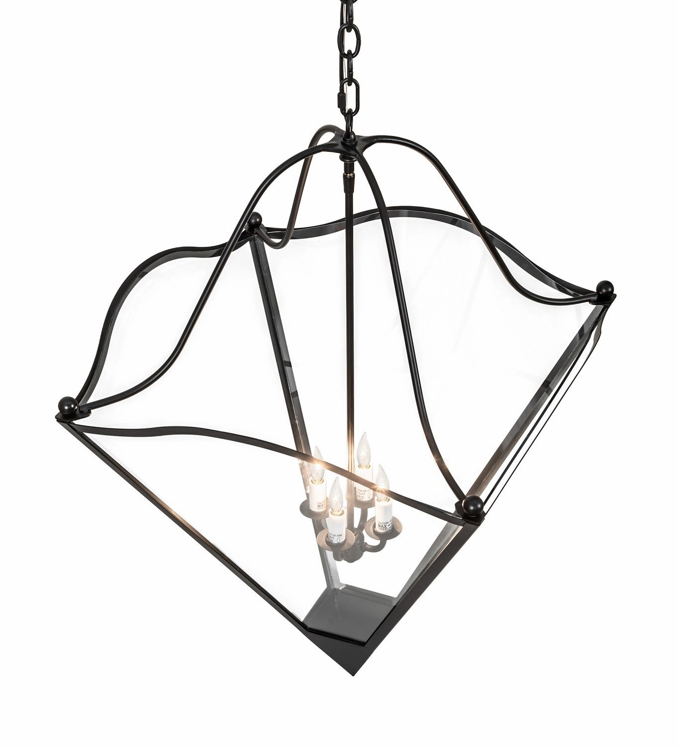 Zale Four Light Pendant Blackwash Designer Ceiling Lights for less