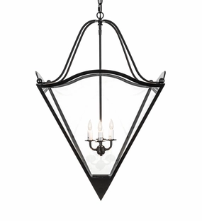 Zale Four Light Pendant Blackwash Ceiling Lights Lighting outlet store