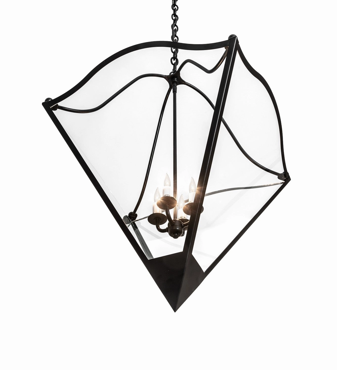 Zale Four Light Pendant Blackwash Designer Ceiling Lights for less