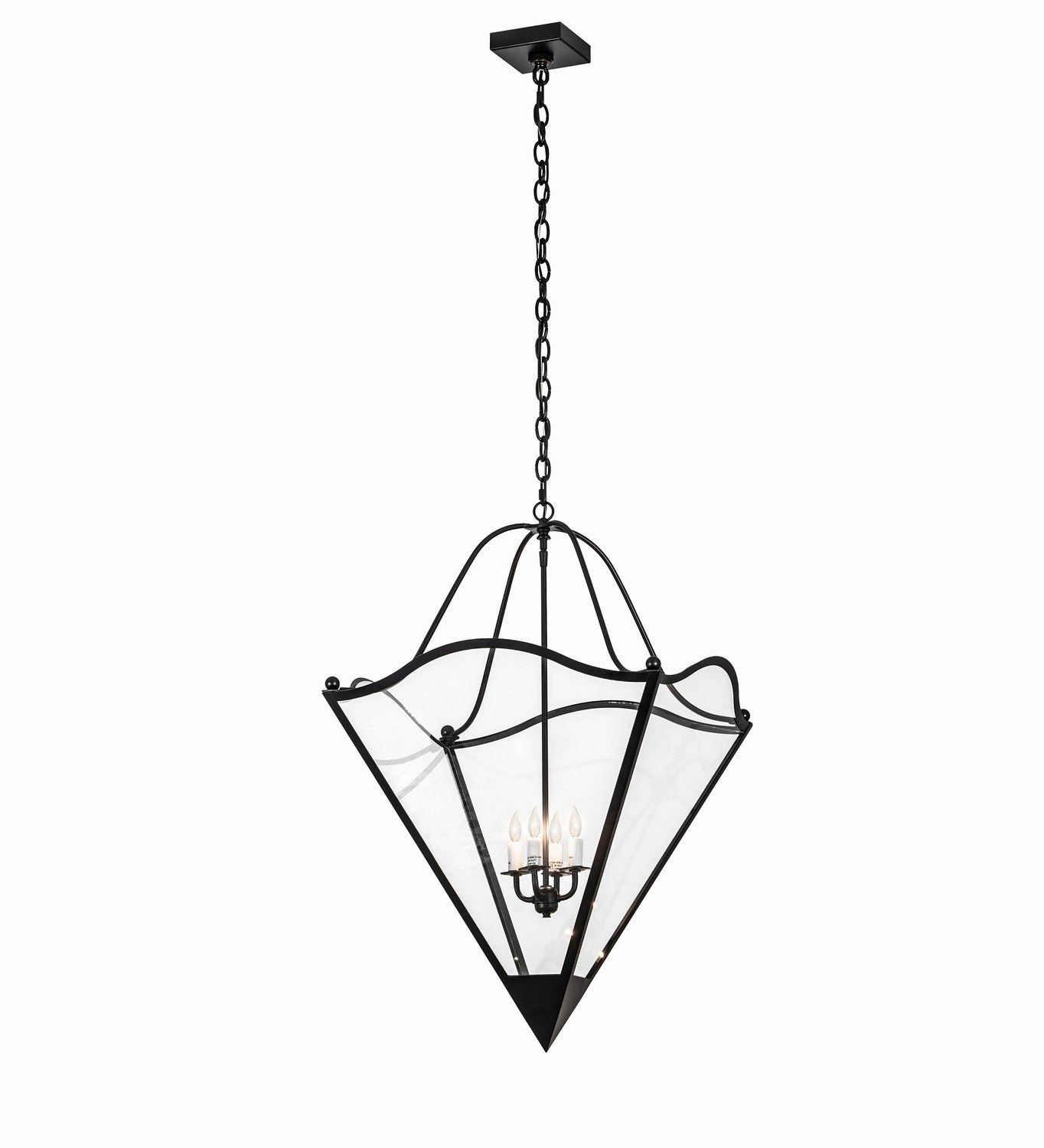 Zale Four Light Pendant Blackwash Designer Ceiling Lights for less