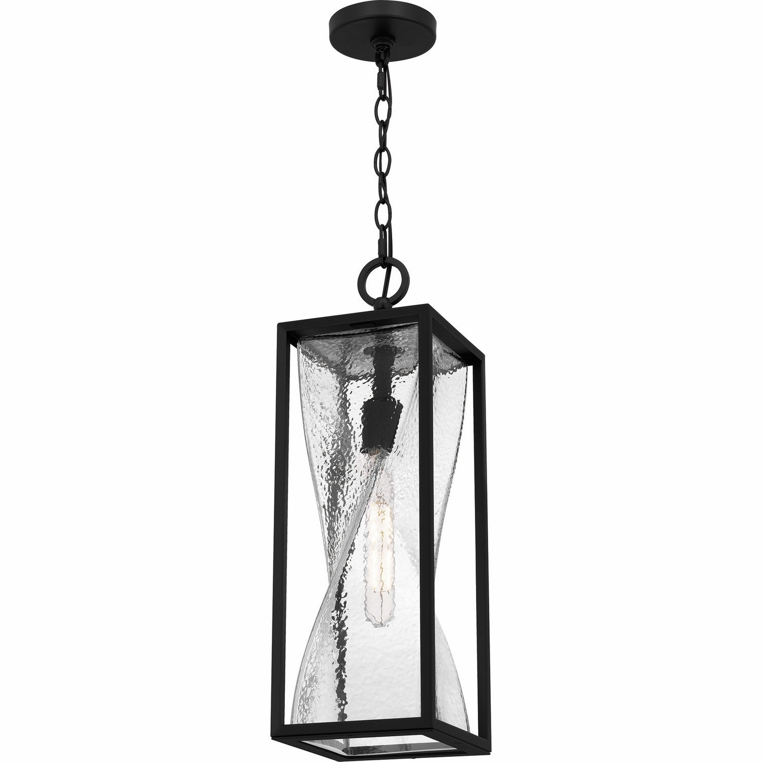 Zarah One Light Outdoor Hanging Lantern Matte Black Outdoor Hanging Lights free shipping