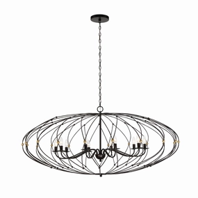 Zucca Ten Light Chandelier English Bronze   Antique Gold Ceiling Lights Lighting outlet store